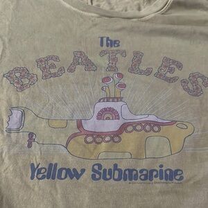 The Beatles Yellow Short Sleeve Tee